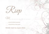 Floral swirls - RSVP card